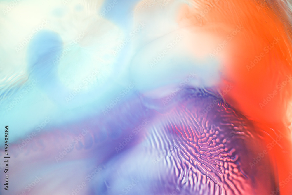ink waves on vibrant color sky ink waves on vibrant color sky
