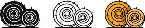 Bale of hay icon