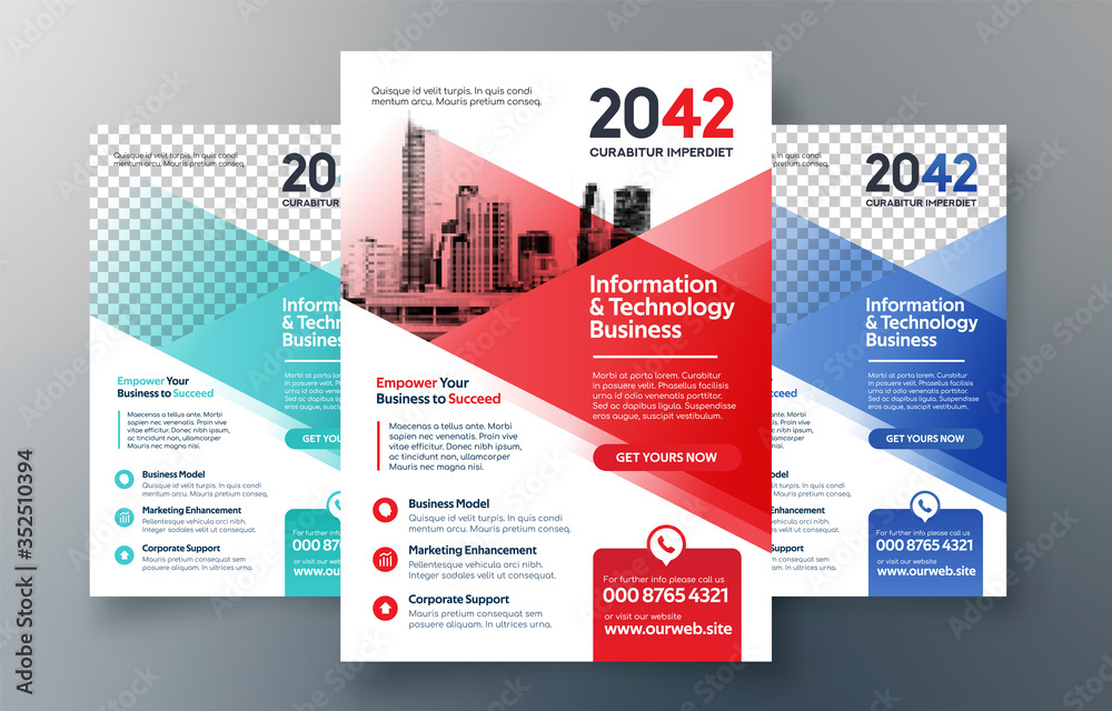City Background Business Book Cover Design Template