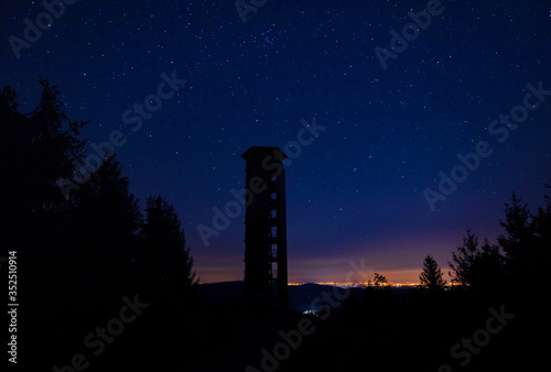 Nachthimmel über die Renchtal / Schwarzwald photo