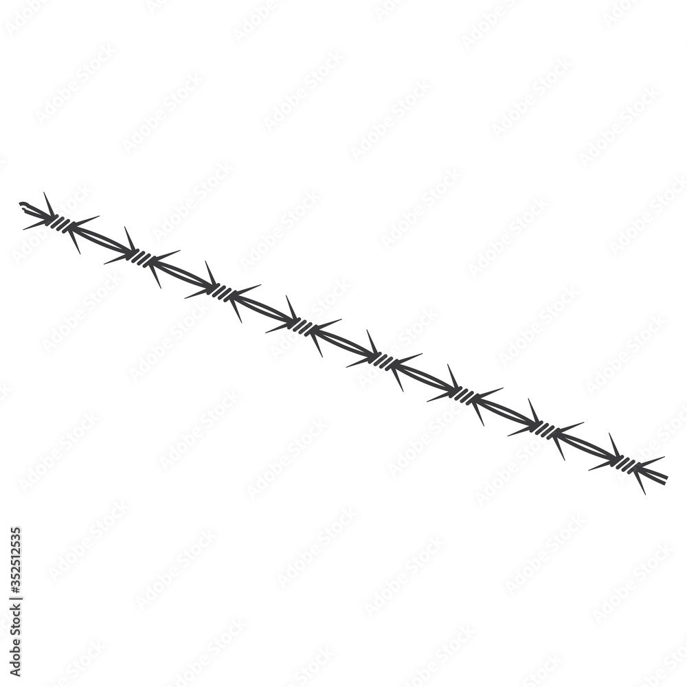 barbed wire vector illustration design barbed wire vector illustration design