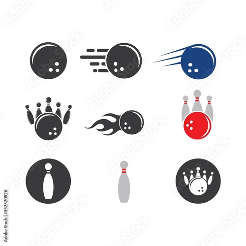 bowling vector icon illustration design