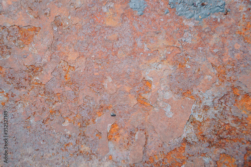 Abstract texture of rusty metal close up