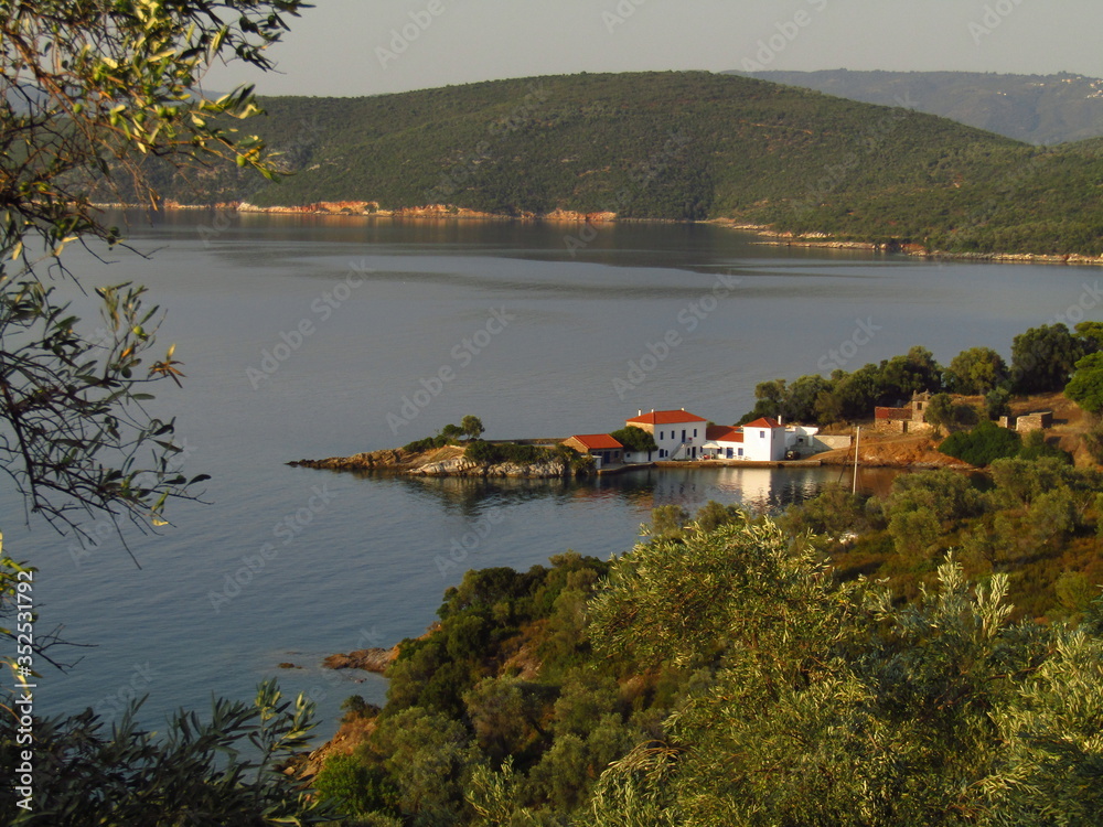 Fototapeta premium The beautiful bay of Tzasteni at south Pelion, Greece