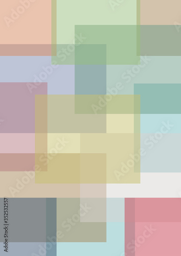 abstract multi light color squares mosaic background for book cover, background, pattern, template or wallpaper