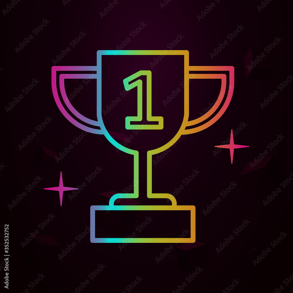 Obraz premium Trophy, sport nolan icon Simple thin line, outline vector of sport icons for ui and ux, website or mobile application