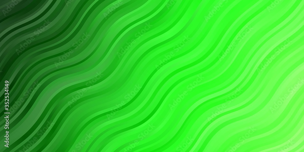 Light Green vector pattern with lines. Gradient illustration in simple style with bows. Smart design for your promotions.