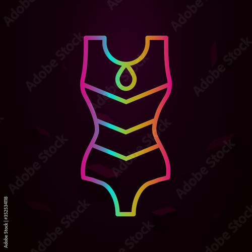 Swimsuit nolan icon Simple thin line, outline vector of Swimming poll icons for ui and ux, website or mobile application
