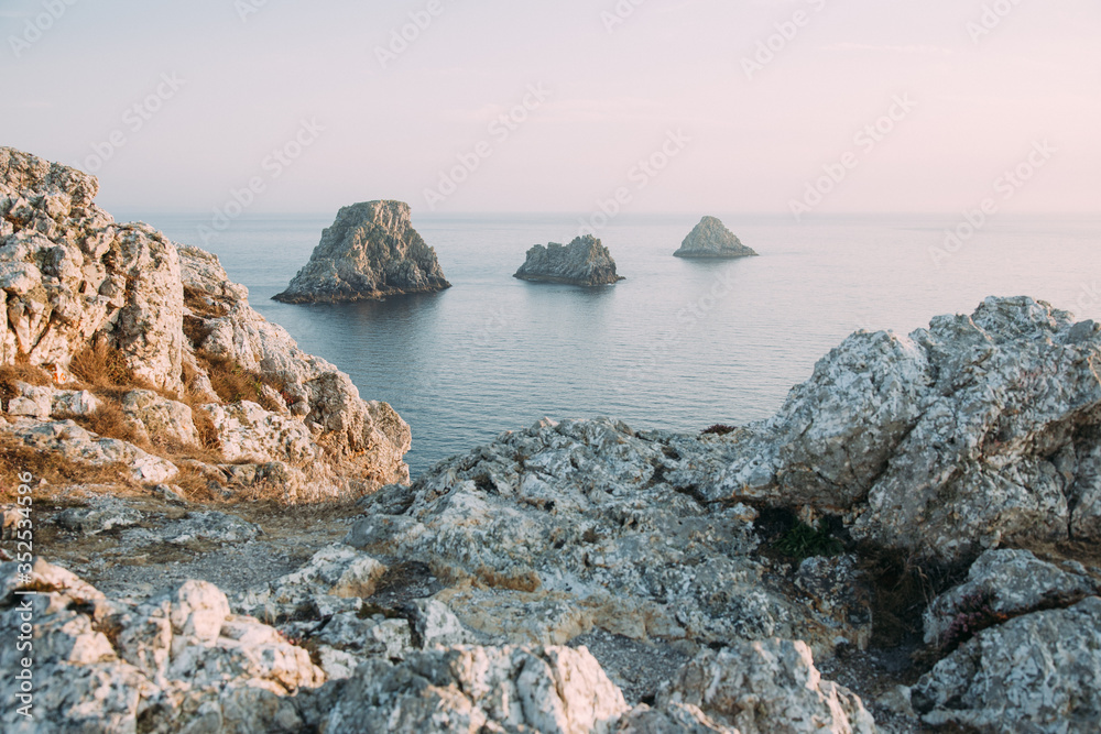 Naklejka premium Beautiful Crozon peninsula in brittany France