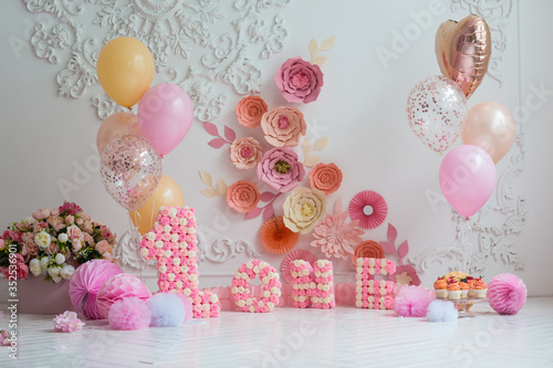 The decor of the birthday