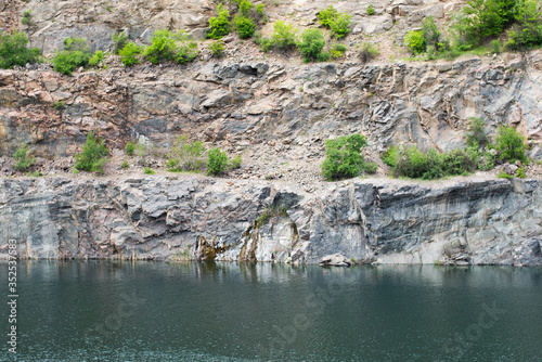Flooded Quarry Wall