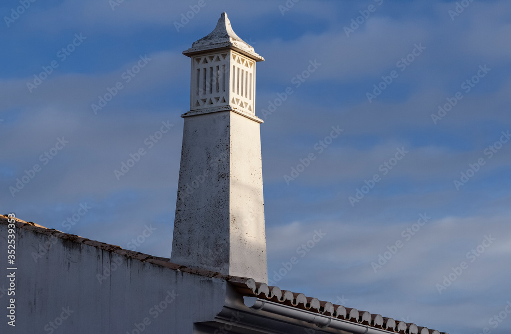A typical chimney in the Algarve, Portugal. A typical chimney in the Algarve, Portugal.