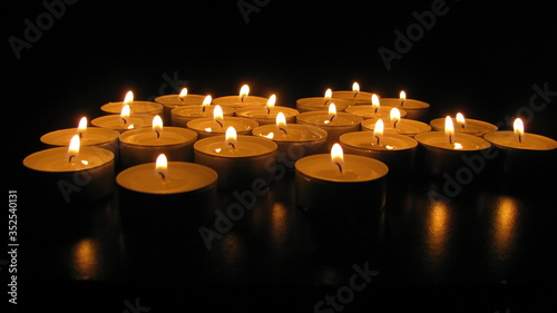 candles in the dark