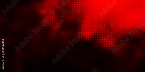 Dark Orange vector pattern with spheres. Modern abstract illustration with colorful circle shapes. New template for a brand book.