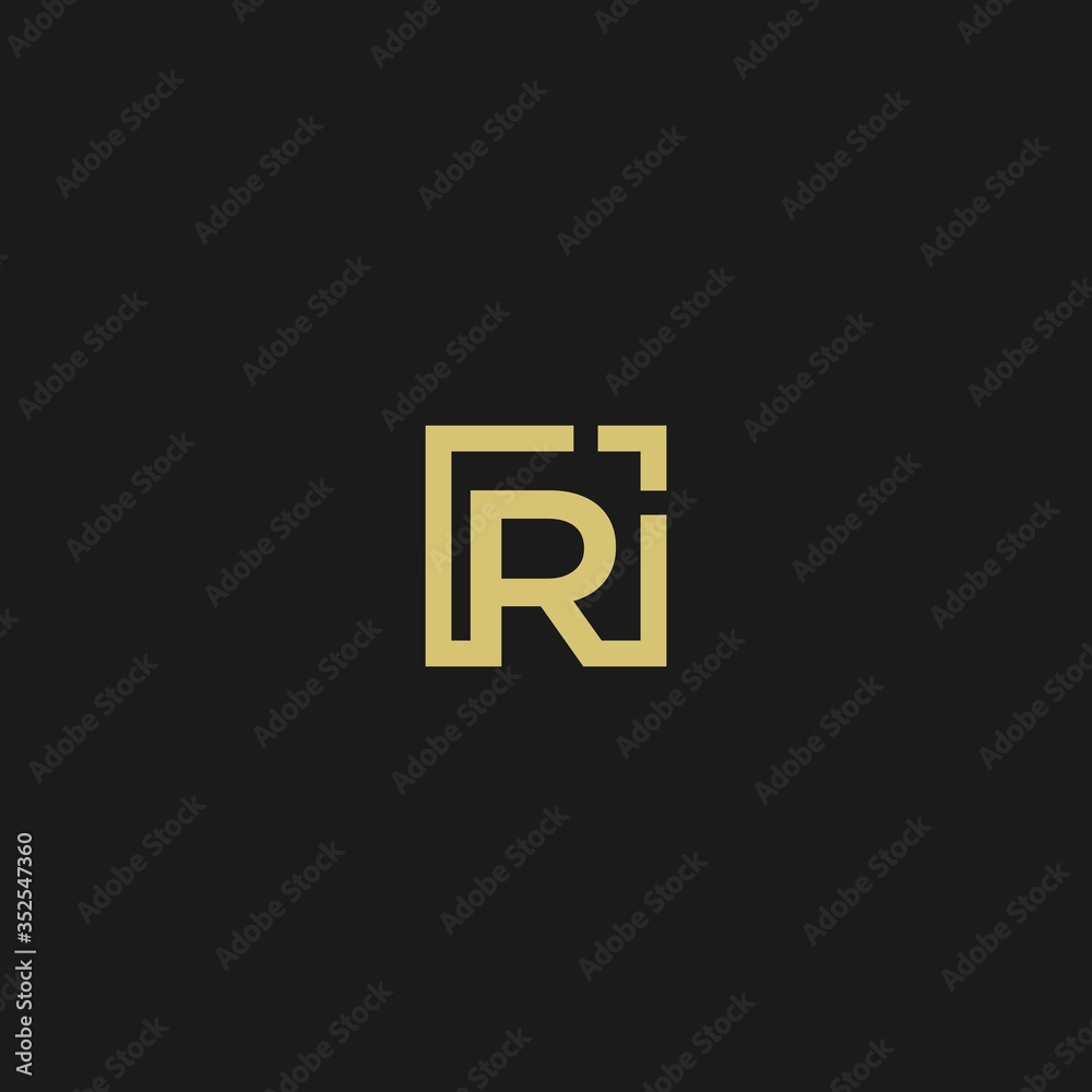 abstract initial letter R logo design template abstract initial letter R logo design template
