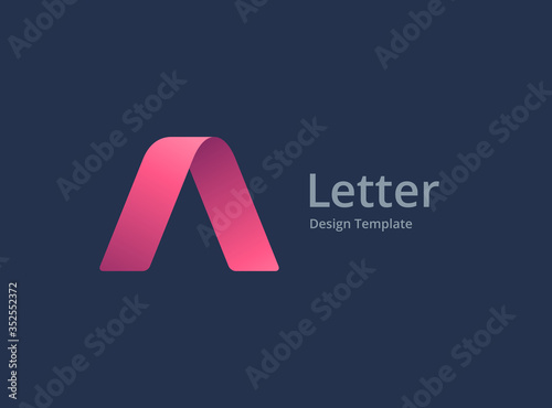 Letter A logo icon design template elements