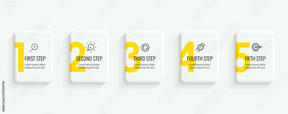 Vector infographic template Stock Vector | Adobe Stock