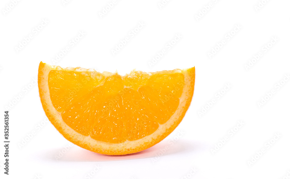 Orange slice, isolated on white background
