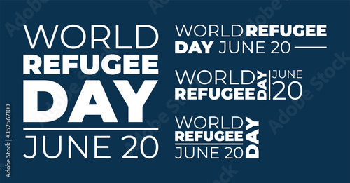 World Refugee Day Vector Illustration. Suitable for Greeting Card, Poster and Banner