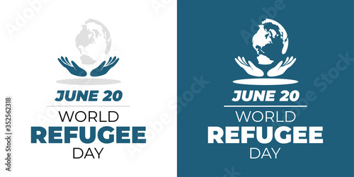 World Refugee Day Vector Illustration. Suitable for Greeting Card, Poster and Banner