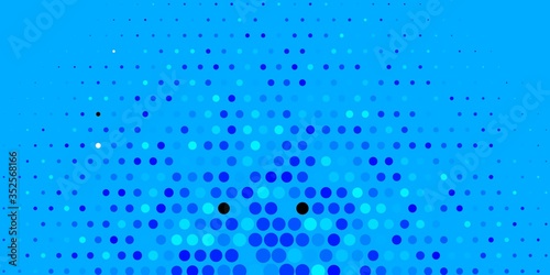 Dark BLUE vector backdrop with dots. Glitter abstract illustration with colorful drops. Design for your commercials.