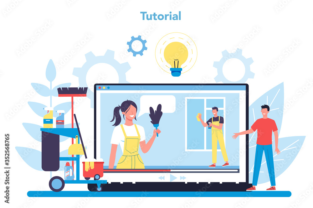 Cleaning service or company online service or platform. Collection Cleaning service or company online service or platform. Collection