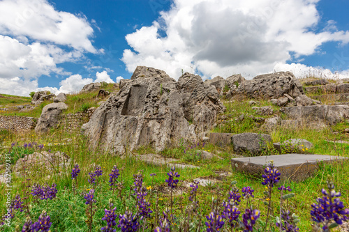 Sacsayhuaman fortress, Inca ruins in Cusco or cuzco town, Peru