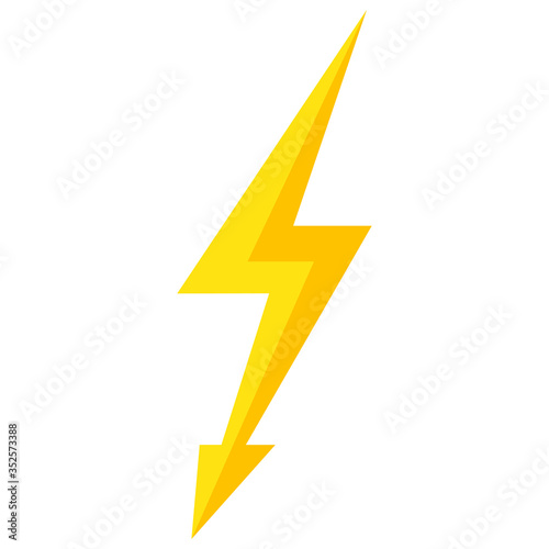 Free Download Thunder lightning bolt pictogram icon design element vector illustration for design concept electric - GFXLoad