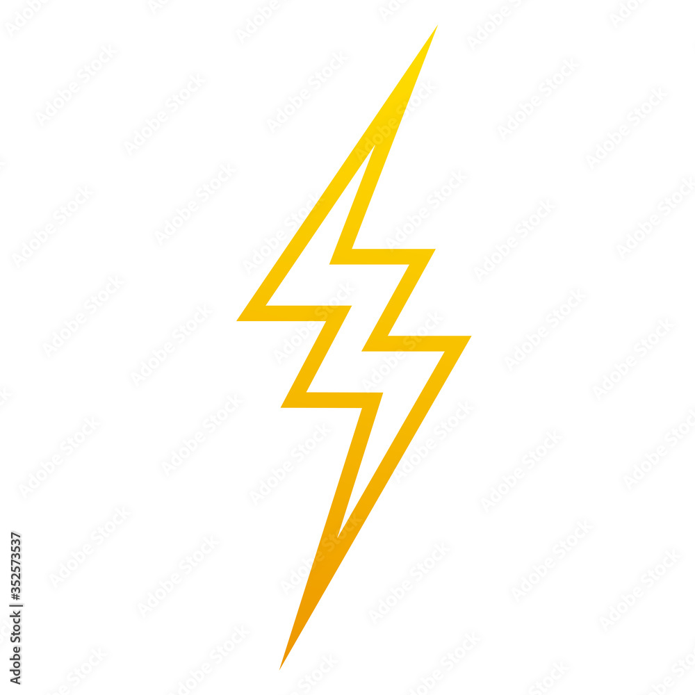 Thunder lightning bolt pictogram icon design element vector illustration for design concept electric Thunder lightning bolt pictogram icon design element vector illustration for design concept electric