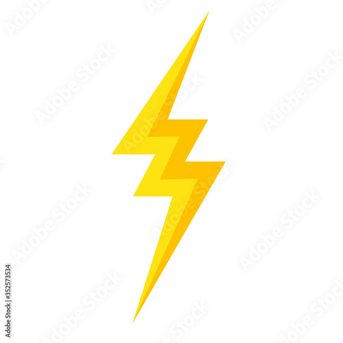 Free Download Thunder lightning bolt pictogram icon design element vector illustration for design concept electric - GFXLoad