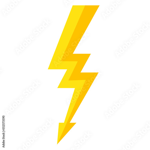Free Download Thunder lightning bolt pictogram icon design element vector illustration for design concept electric - GFXLoad