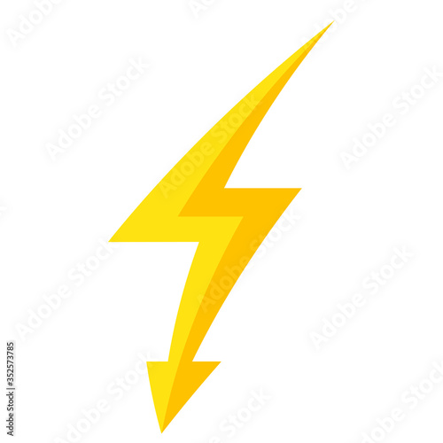 Free Download Thunder lightning bolt pictogram icon design element vector illustration for design concept electric - GFXLoad