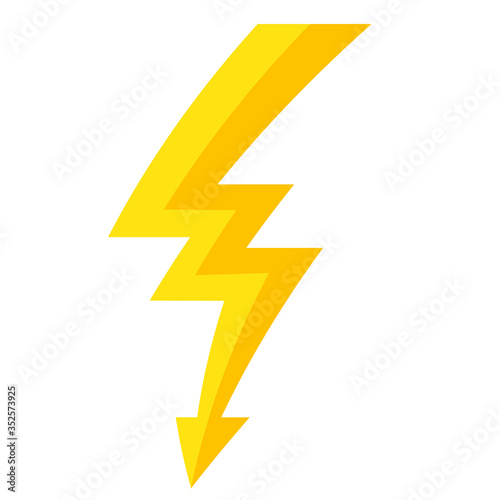 Free Download Thunder lightning bolt pictogram icon design element vector illustration for design concept electric - GFXLoad