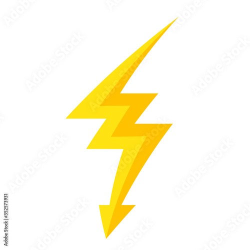 Free Download Thunder lightning bolt pictogram icon design element vector illustration for design concept electric - GFXLoad
