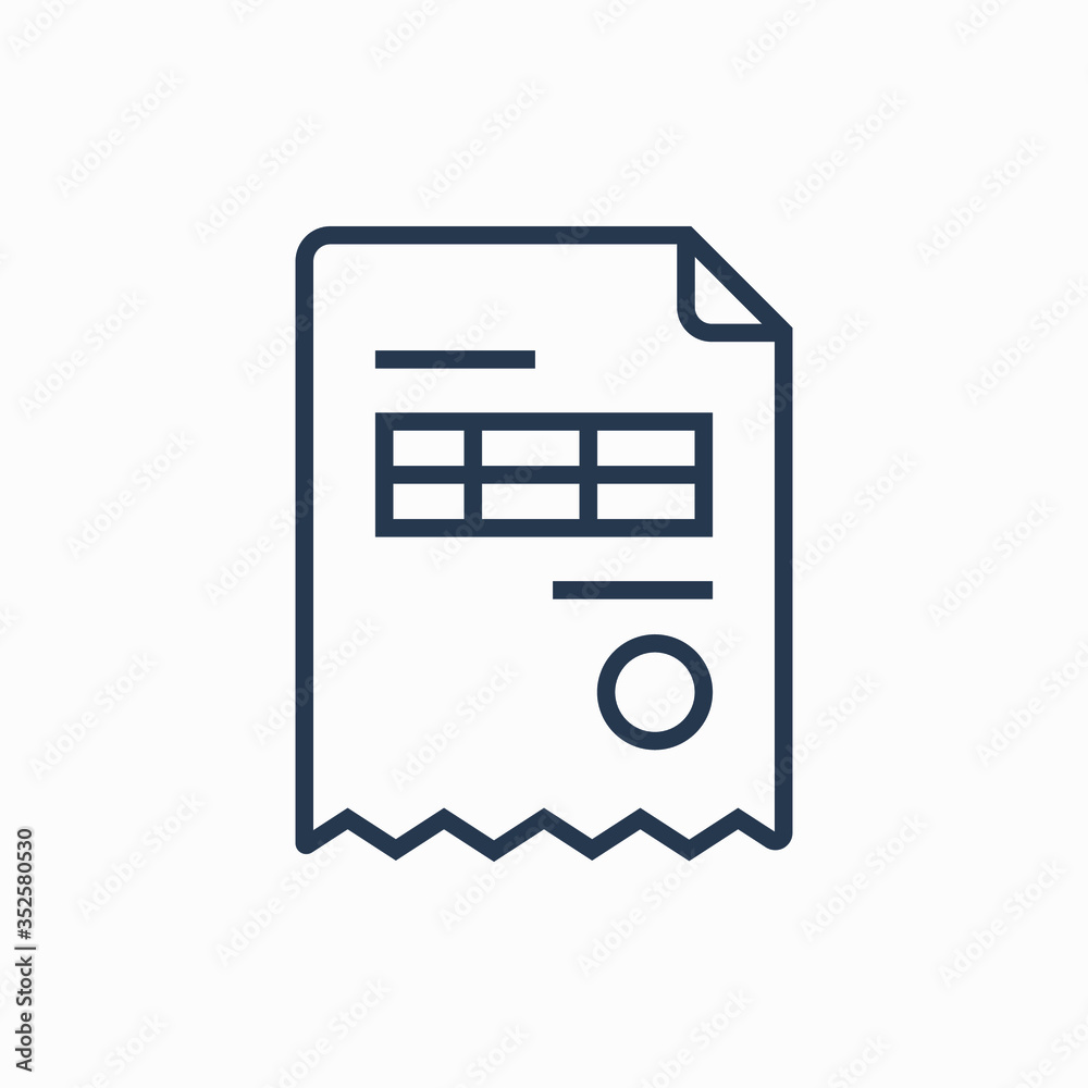 Business invoice line vector minimalistic icon. Finance document symbol. Bill icon for web design. Modern flat paper icon for app design. Financial invoicing sign minimal flat linear icons Business invoice line vector minimalistic icon. Finance document symbol. Bill icon for web design. Modern flat paper icon for app design. Financial invoicing sign minimal flat linear icons
