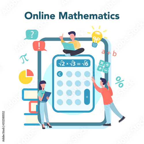 Online math course. Learning mathematics in internet,