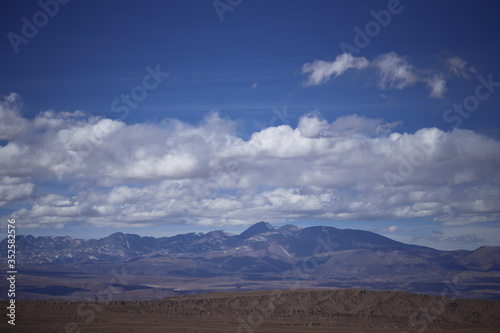 mountains and clouds