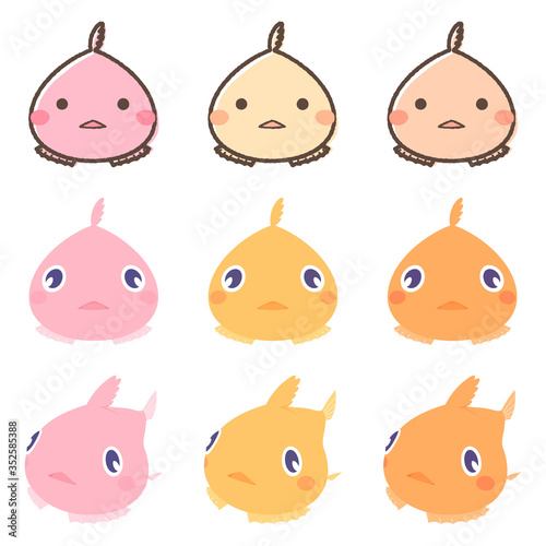 フウセンウオ_イラスト_セット