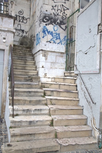 staircase in the old house