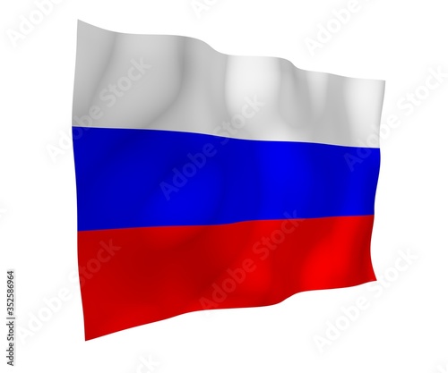 Waving flag of the Russian Federation. The National. State symbol of the Russia. 3D illustration Free Download Waving flag of the Russian Federation. The National. State symbol of the Russia. 3D illustration - GFXLoad