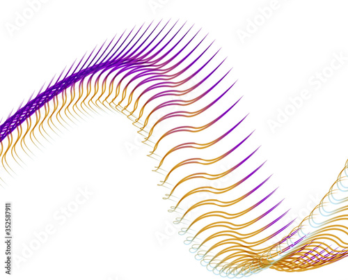 Abstract background blend wave line design for Wallpaper, Banner, Background, Card, Book Illustration, landing page