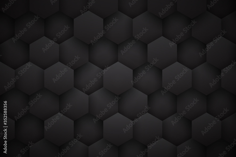 Dark Gray 3D Tech Hexagonal Blocks Pattern Minimalist Black Abstract Background. Science Technology Hexagons Grid Structure Conceptual Wallpaper. Three Dimensional Clear Blank Subtle Textured Backdrop Dark Gray 3D Tech Hexagonal Blocks Pattern Minimalist Black Abstract Background. Science Technology Hexagons Grid Structure Conceptual Wallpaper. Three Dimensional Clear Blank Subtle Textured Backdrop