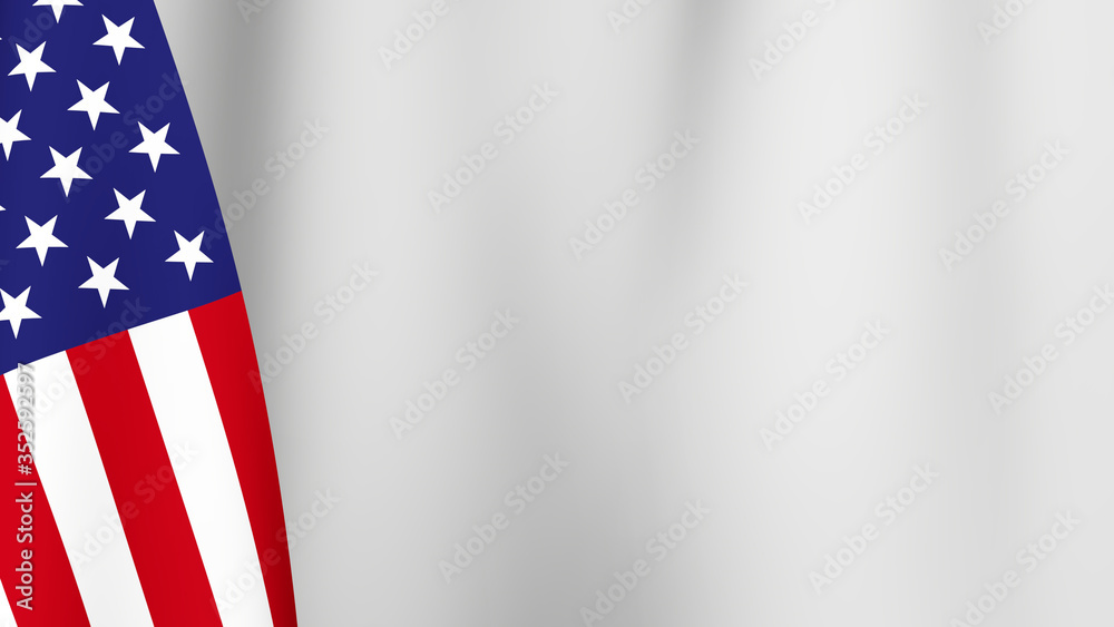 Fototapeta premium Press conference of president of USA concept, Politics of USA. Podium speaker tribune with Germany flags and coat arms. 3d rendering