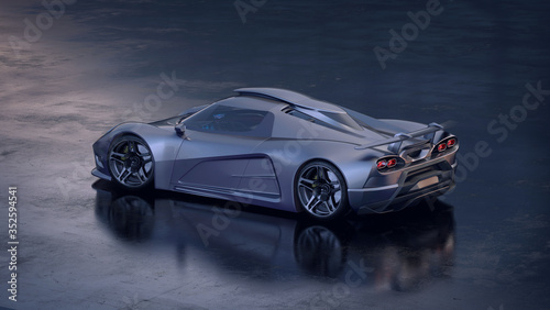 3D rendering of a brand-less generic cars in studio environment   © Andrus Ciprian