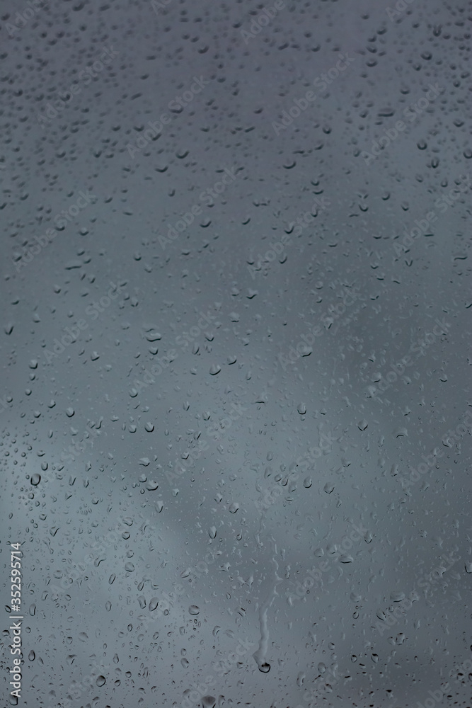 drops of water on the window