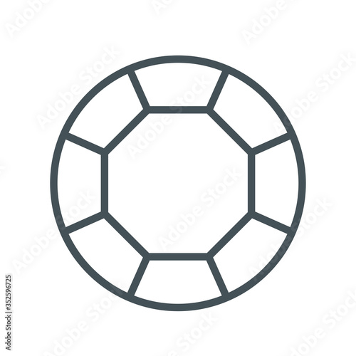 Jewels diamond icons. Diamonds gems, luxury jewel gemstones and precious gem. Crystal gemstone, jeweler gems precious or jeweller brilliant treasure. Isolated vector line icon set