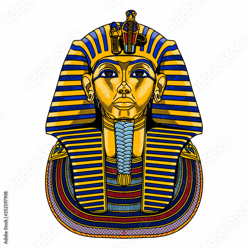 Pharaoh in Pop Art vector style design, good for tshirt design