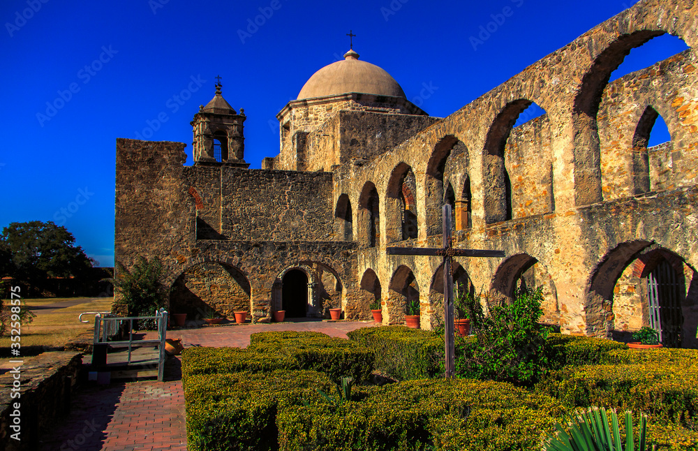 Mission San Jose in San Antonio Missions National Historic Park, Texas
