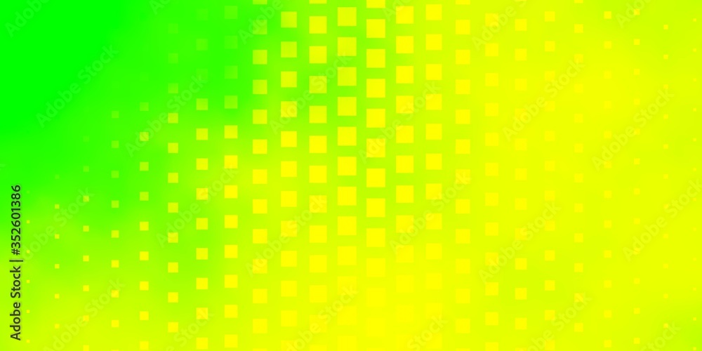 Light Green, Yellow vector texture in rectangular style. Modern design with rectangles in abstract style. Pattern for websites, landing pages.