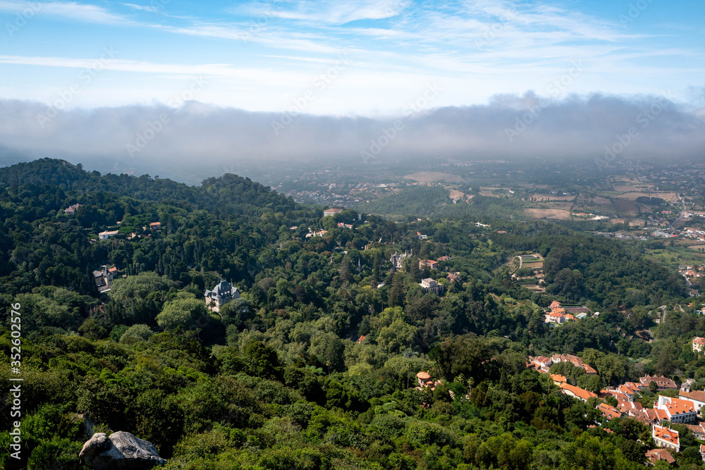 View from the Moorish castle in Sintra.